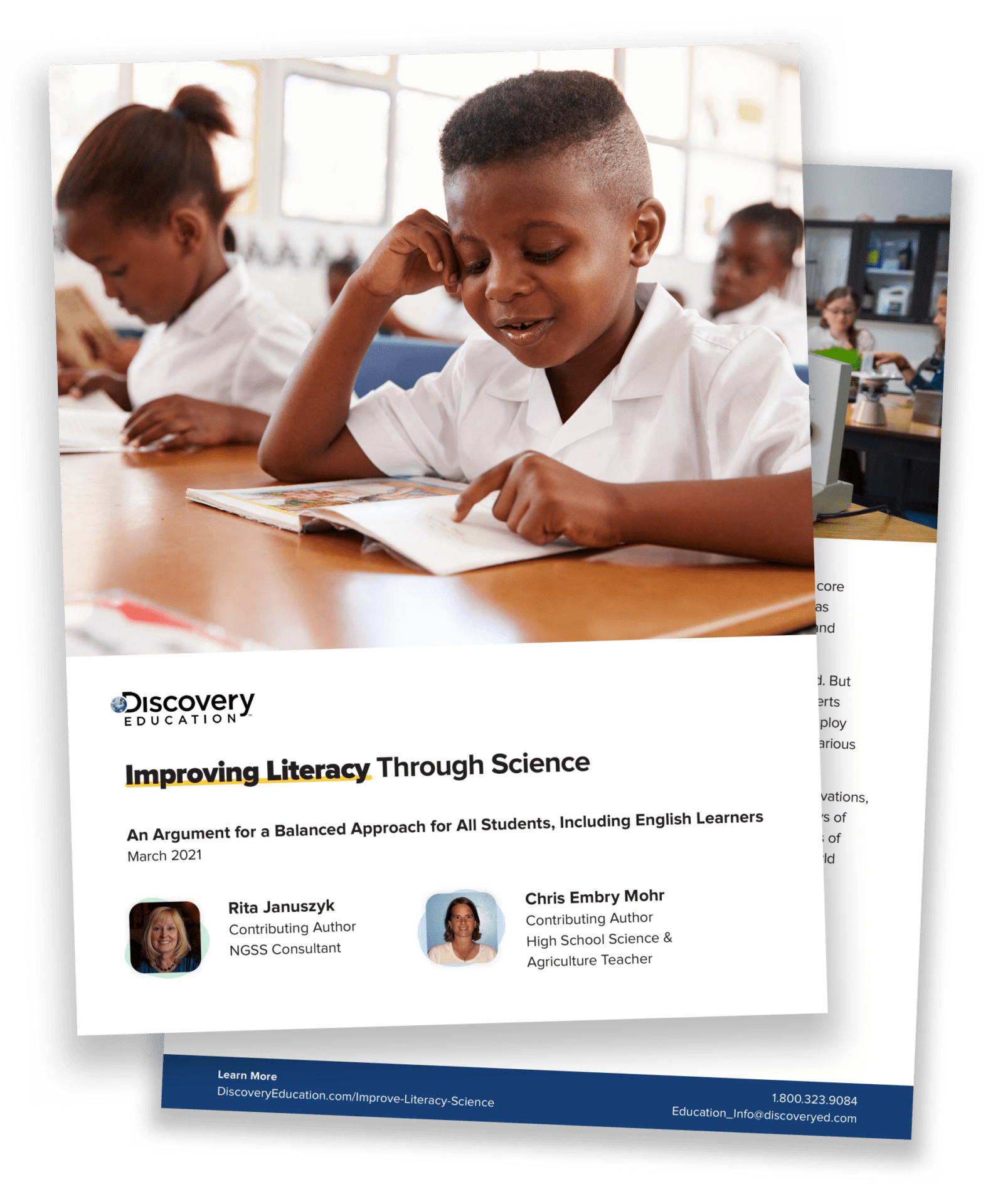 Improve Literacy Through Science whitepaper cover page