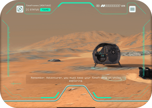 TimePod Adventures Augmented Reality App png